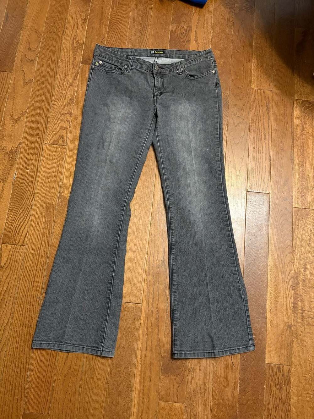Sweet Vibes Women's Size 11 Charcoal Gray Mid-Rise Bootcut Jeans